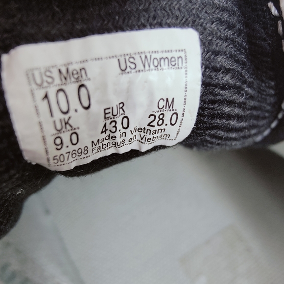 Vans Men's Old Skool Black Suede Canvas Low Skate Shoes Sneakers, Sz 10 - Picture 7 of 10